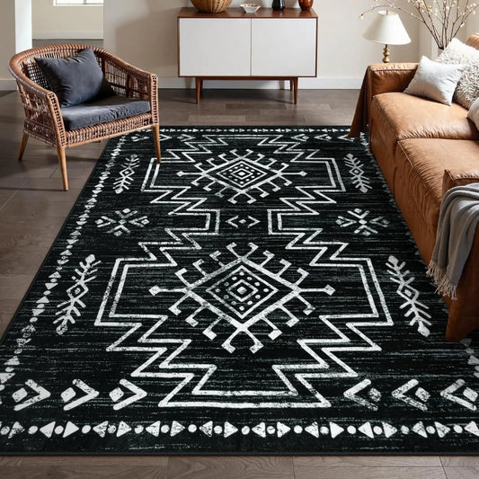 Bohemian Geometric Tribal Area Rug