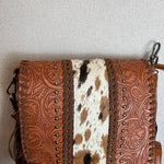 Western Fringe Cowhide Crossbody Bag