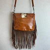 Western Fringe Cowhide Crossbody Bag