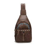 Western Fringe Cowhide Crossbody Bag