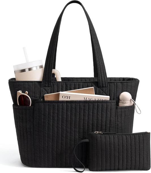 Bagstellar Quilted Cotton Laptop Tote