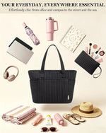 Bagstellar Quilted Cotton Laptop Tote