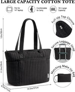 Bagstellar Quilted Cotton Laptop Tote