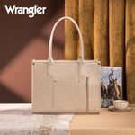 Wrangler Aztec Leather Tote Bag