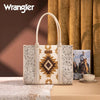 Wrangler Aztec Leather Tote Bag