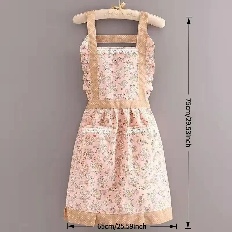Vintage Floral Princess Apron