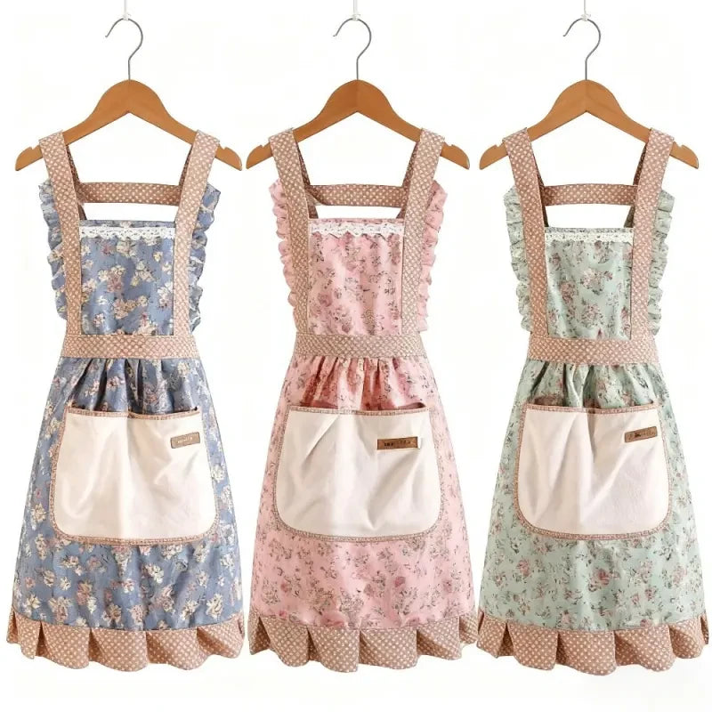 Vintage Floral Princess Apron