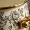Retro Floral Enamel Soup Pot