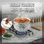 Retro Floral Enamel Soup Pot