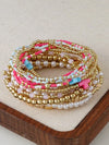 Bohemian Beaded Stretch Bracelet Set