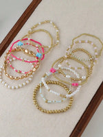Bohemian Beaded Stretch Bracelet Set