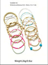 Bohemian Beaded Stretch Bracelet Set