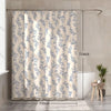 Floral Plant Shower Curtain with Tassels