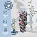Coquette Leopard Bow Tumbler