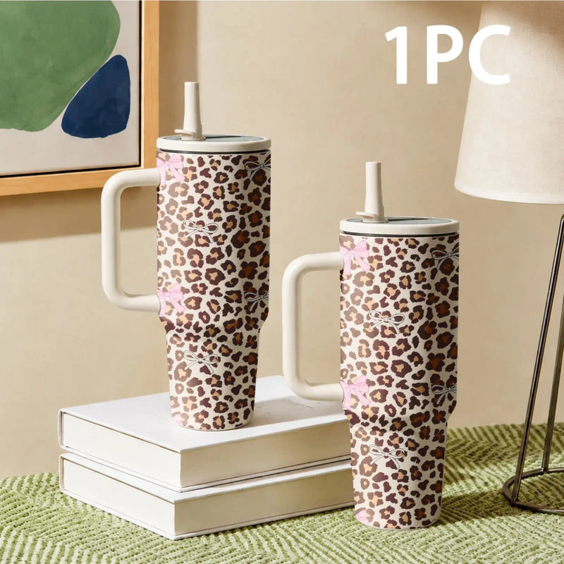Coquette Leopard Bow Tumbler