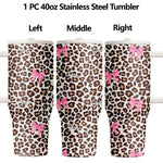 Coquette Leopard Bow Tumbler