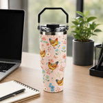 Floral Chicken Insulated Tumbler