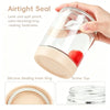 Wide Mouth Glass Mason Jar Set