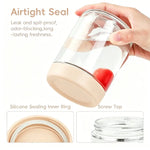 Wide Mouth Glass Mason Jar Set
