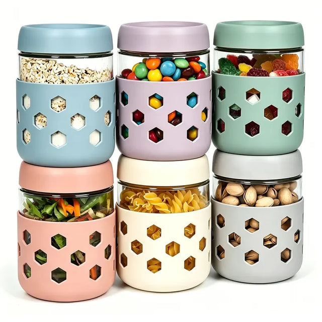 Wide Mouth Glass Mason Jar Set