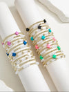 Colorful Beaded Cross Bracelet Set