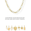 Gold Plated Chunky Charm Necklace