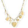 Gold Plated Chunky Charm Necklace