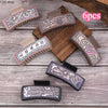 Western Cowgirl Leather Hair Clip