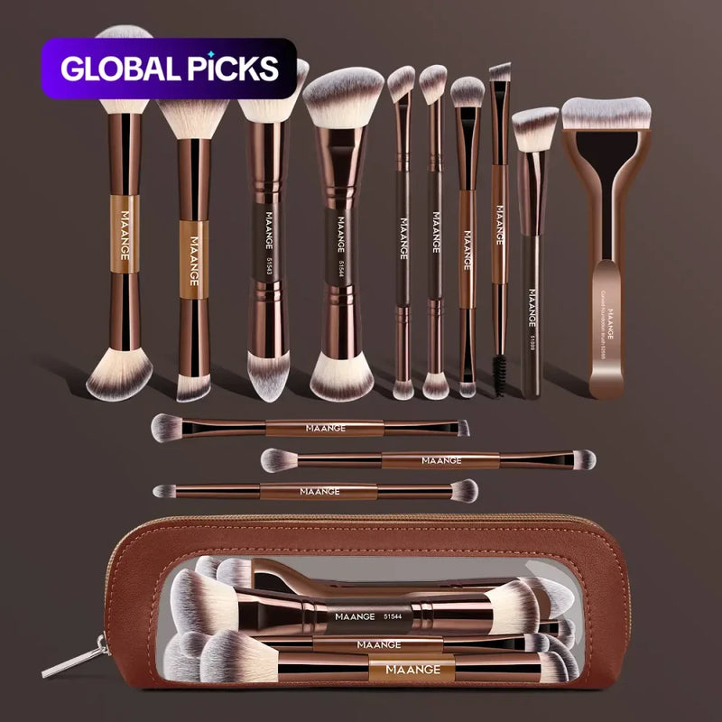 MAANGE Makeup Brush Set with Bag