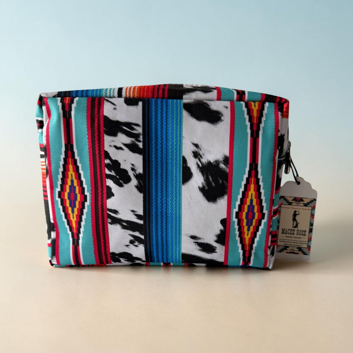 Western Boho Makeup Bag | Travel Cosmetic Organizer