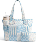 Bagstellar Quilted Cotton Laptop Tote