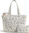 Bagstellar Quilted Cotton Laptop Tote