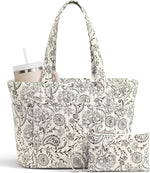 Bagstellar Quilted Cotton Laptop Tote